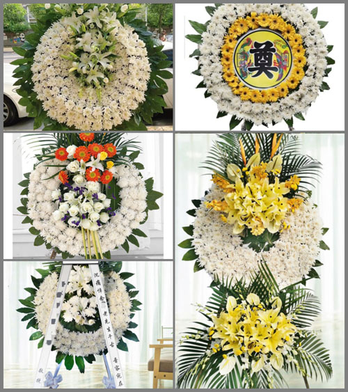 浙江省金华义乌市后宅街道花圈速递